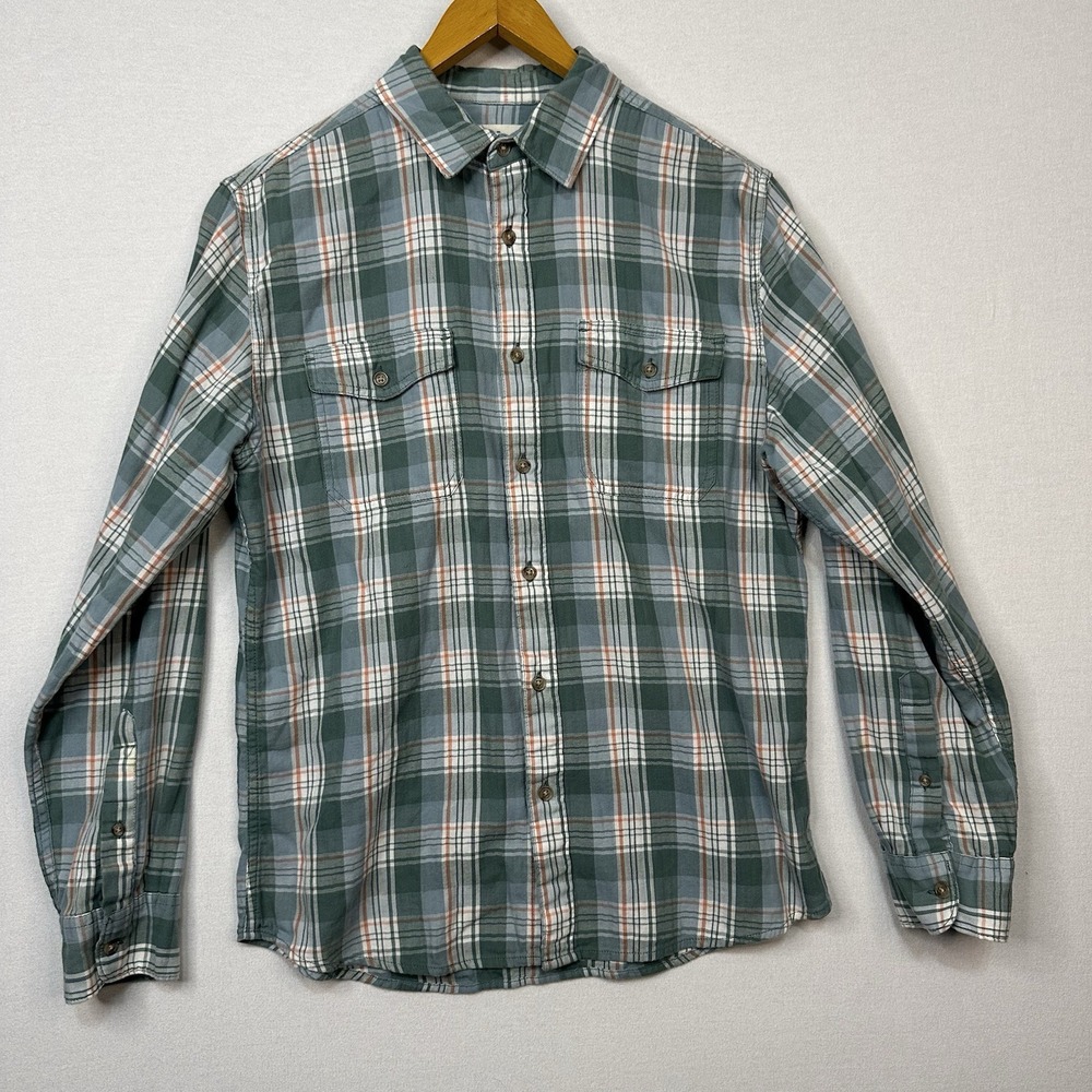 Urban‎ Pipeline Men's Medium Turquoise Plaid Button Up Shirt